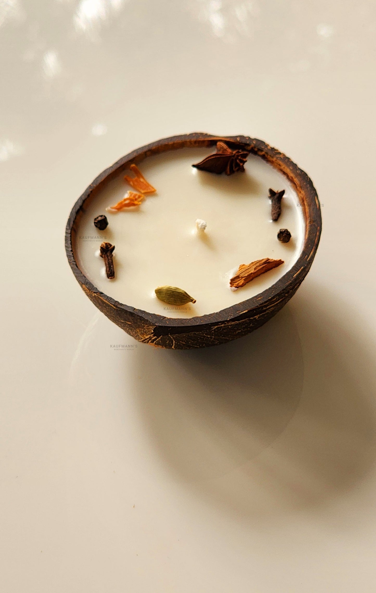 Coconut Shell-Scented Candles - 3 Aromas