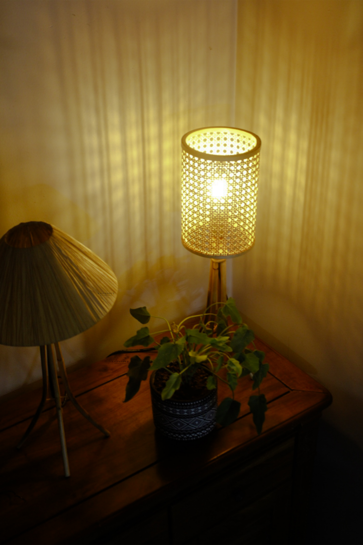 Ratan Table Lampshade