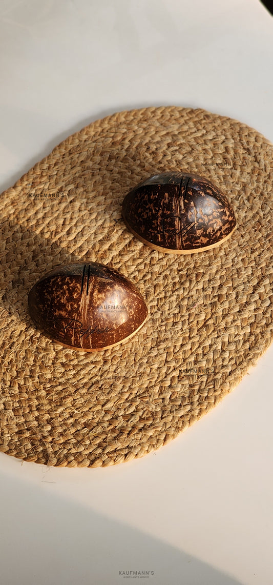 Coconut Shell Salt and Pepper Shakers