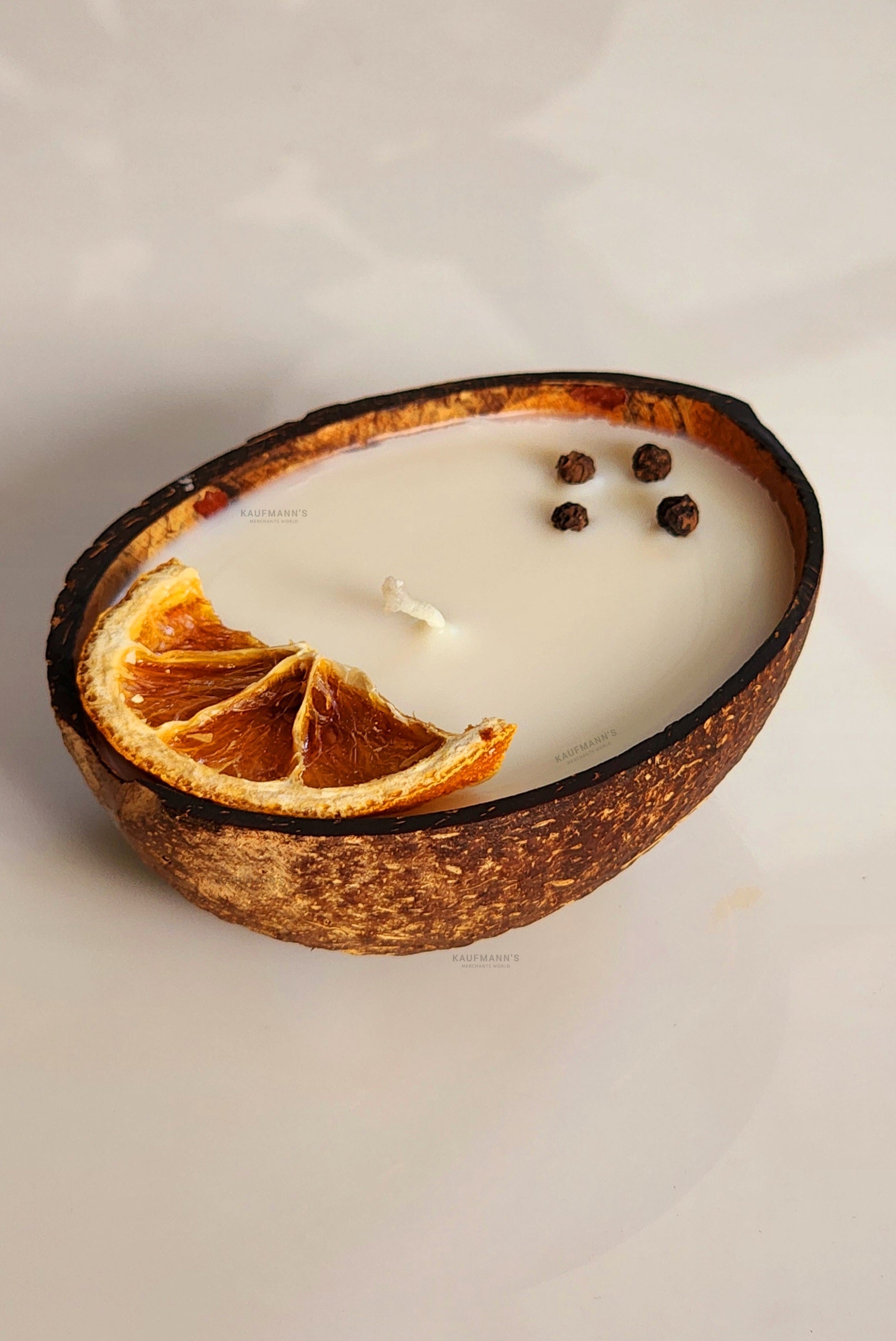 Coconut Shell-Scented Candles - 3 Aromas