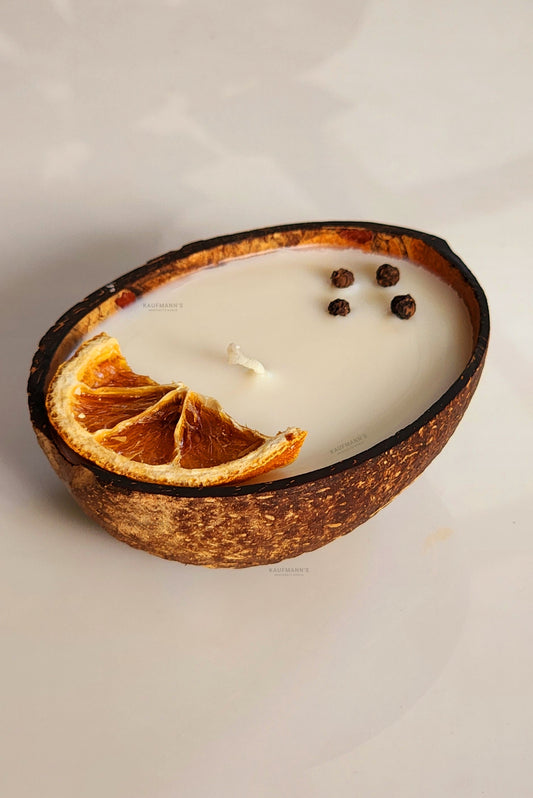 Coconut Shell-Scented Candles - 3 Aromas